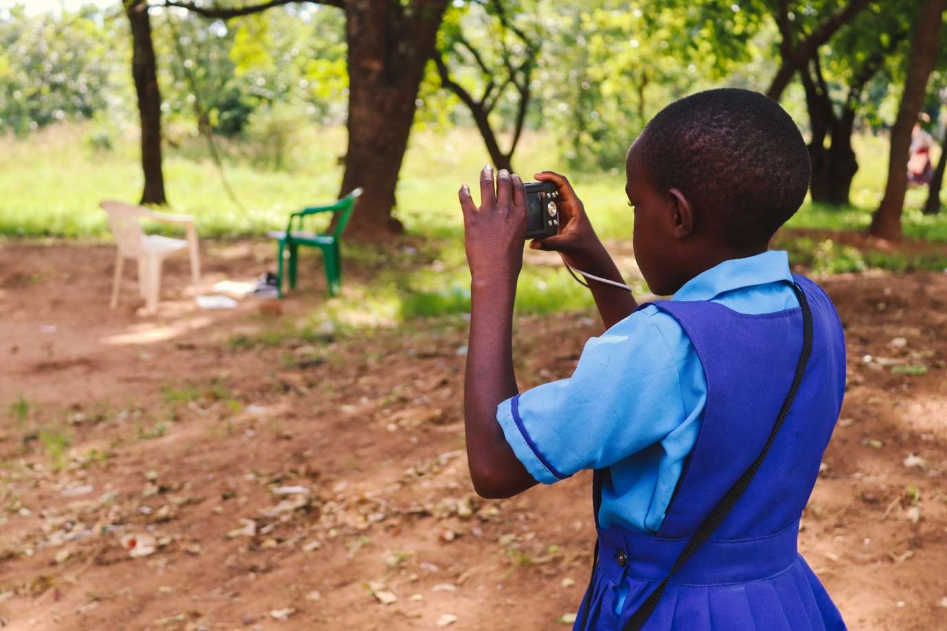 Young person participating in the research
