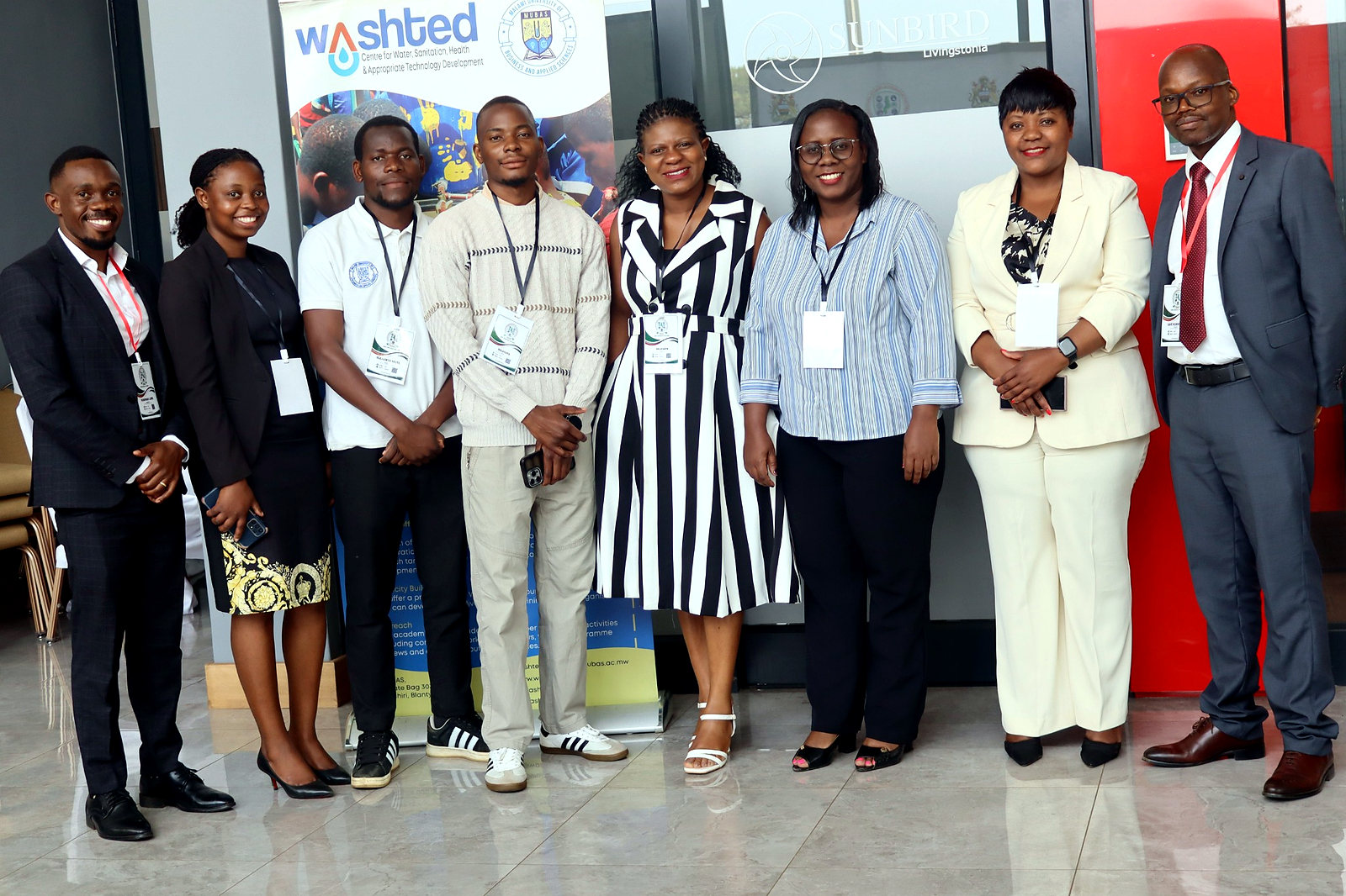 MUBAS Team posing during the conference